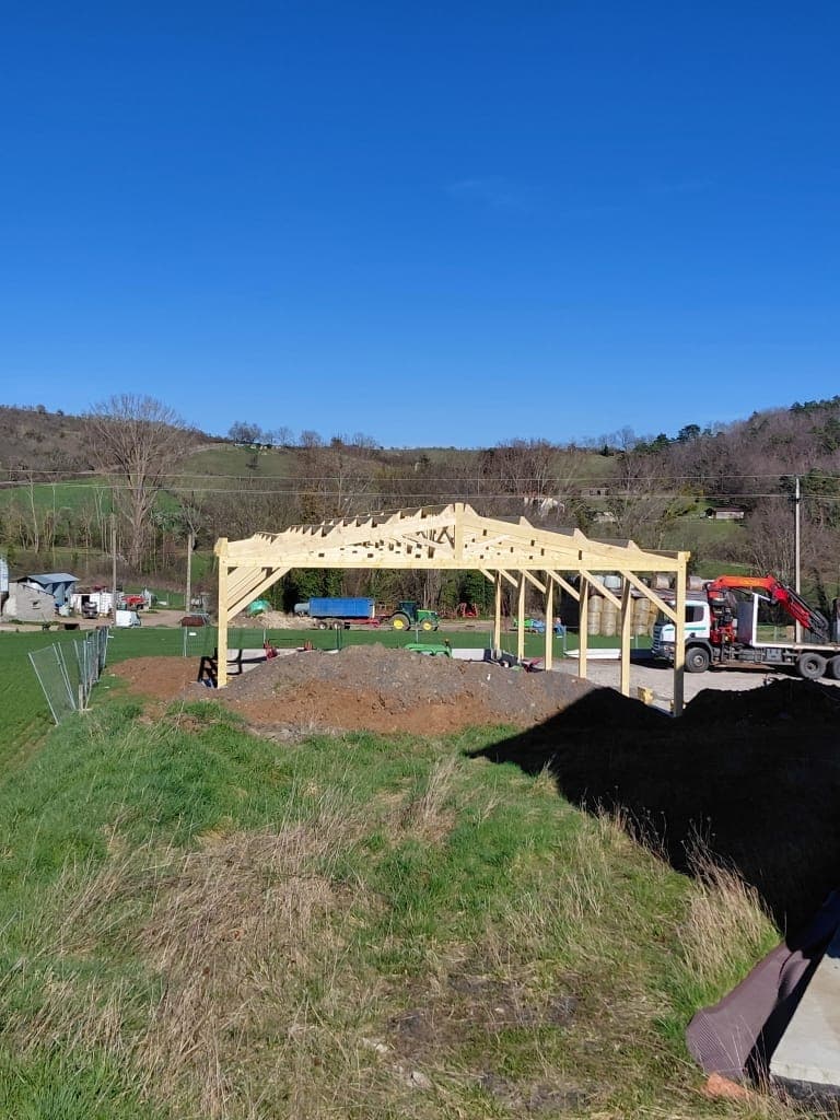 Grand volume agricole, chantier Campitech